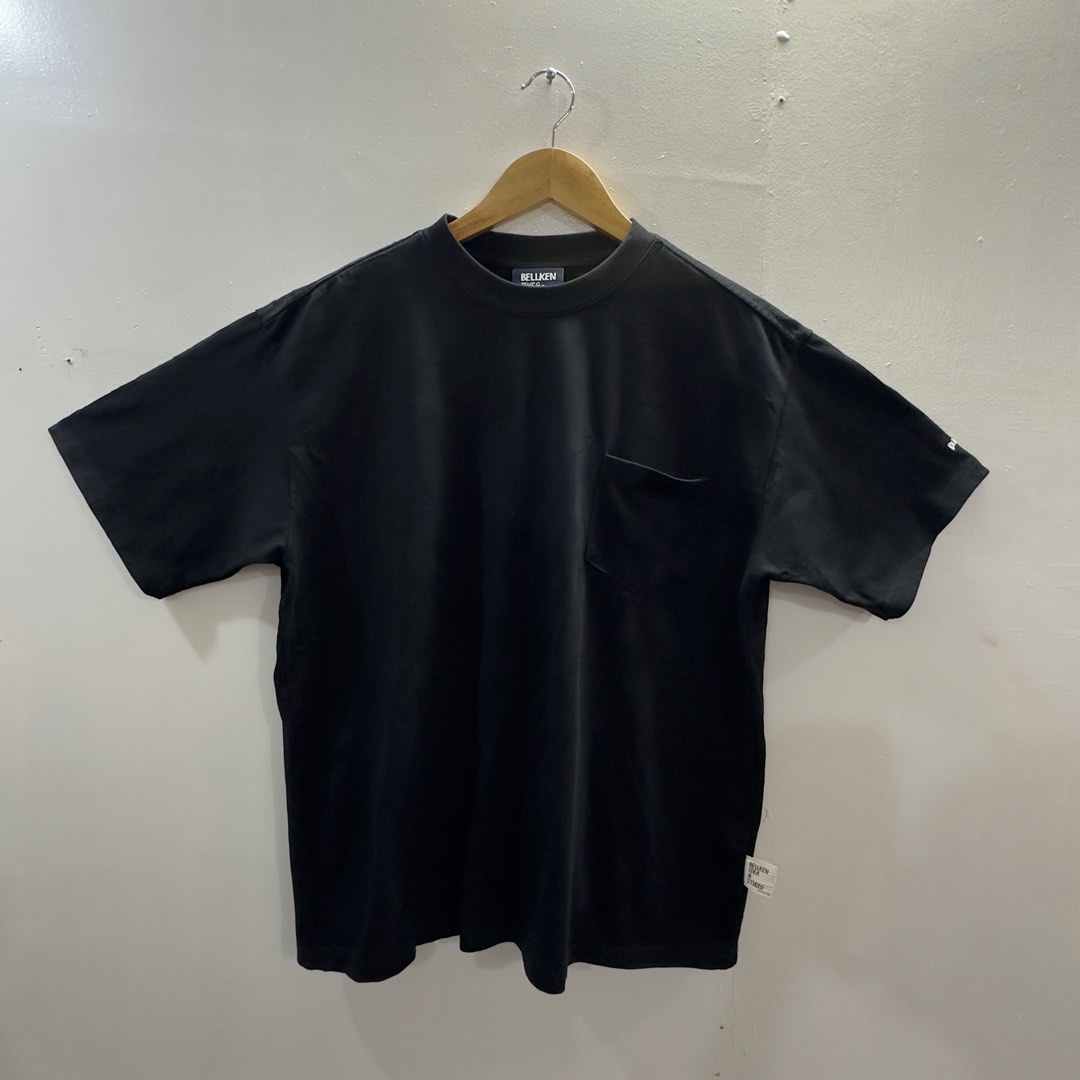 Bellken Idea Plain Black Shirt, Men's Fashion, Tops & Sets, Tshirts ...