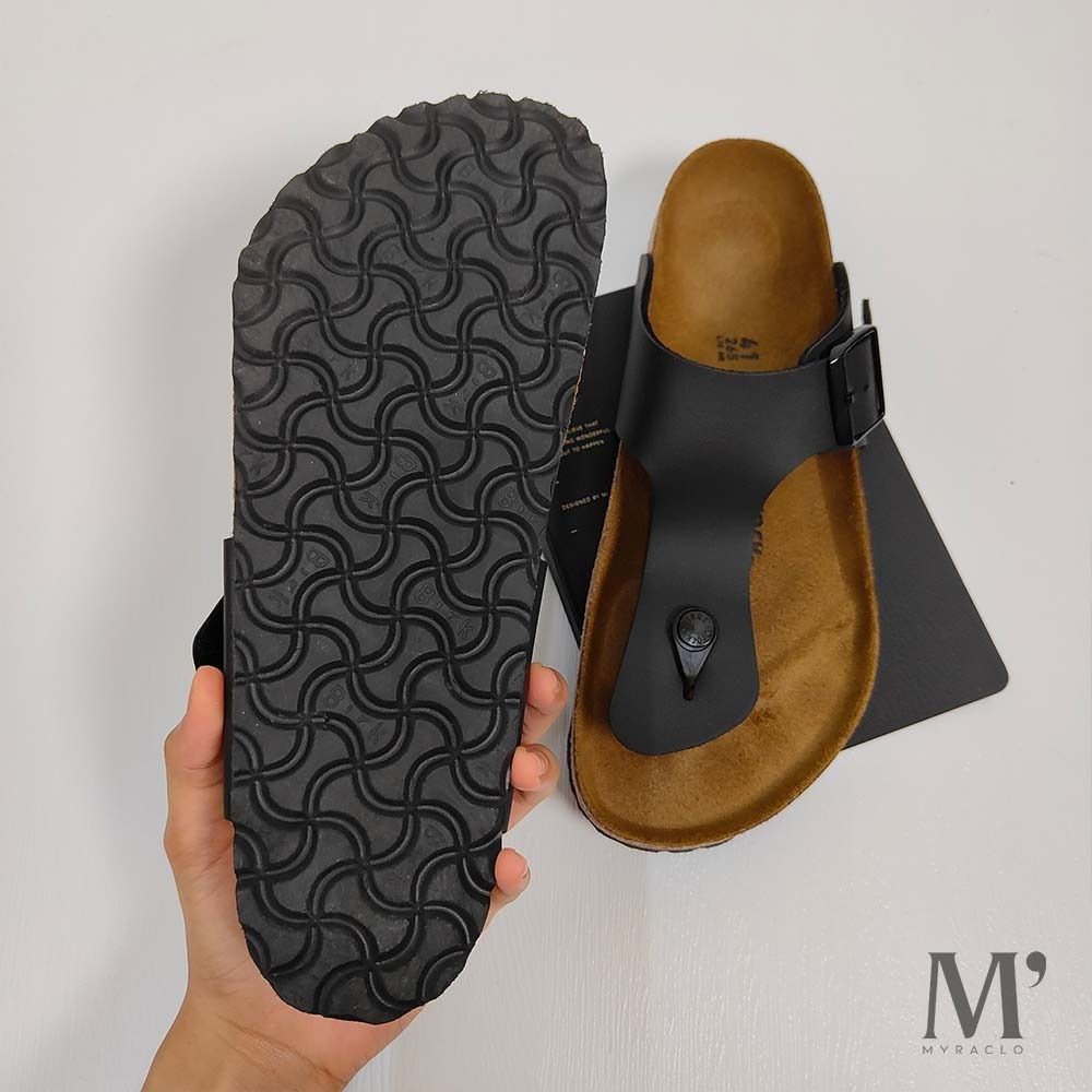 BIRKENSTOCK Ramses BS Real Leather Men Black Size EU 41