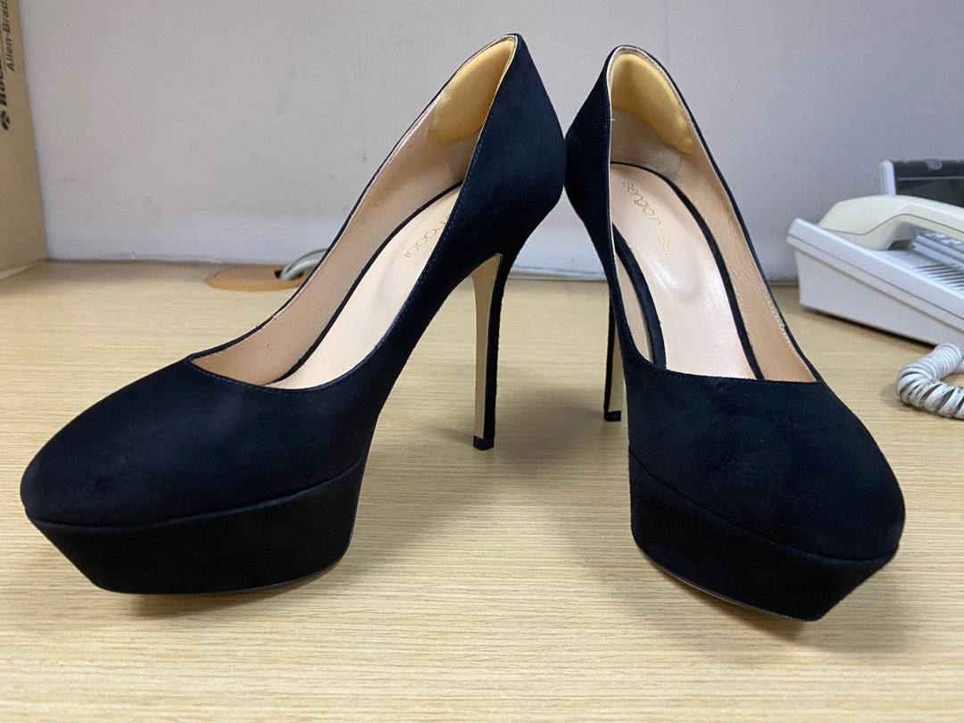 sergio rossi black heels
