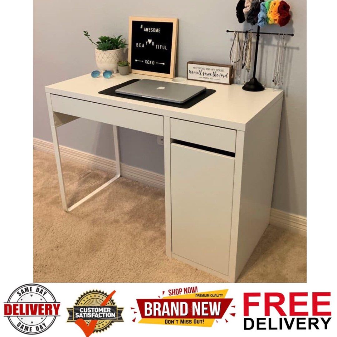 Brand new 2 colour available free fast delivery MICKE study Desk computer table office table white table white small table white dressing table