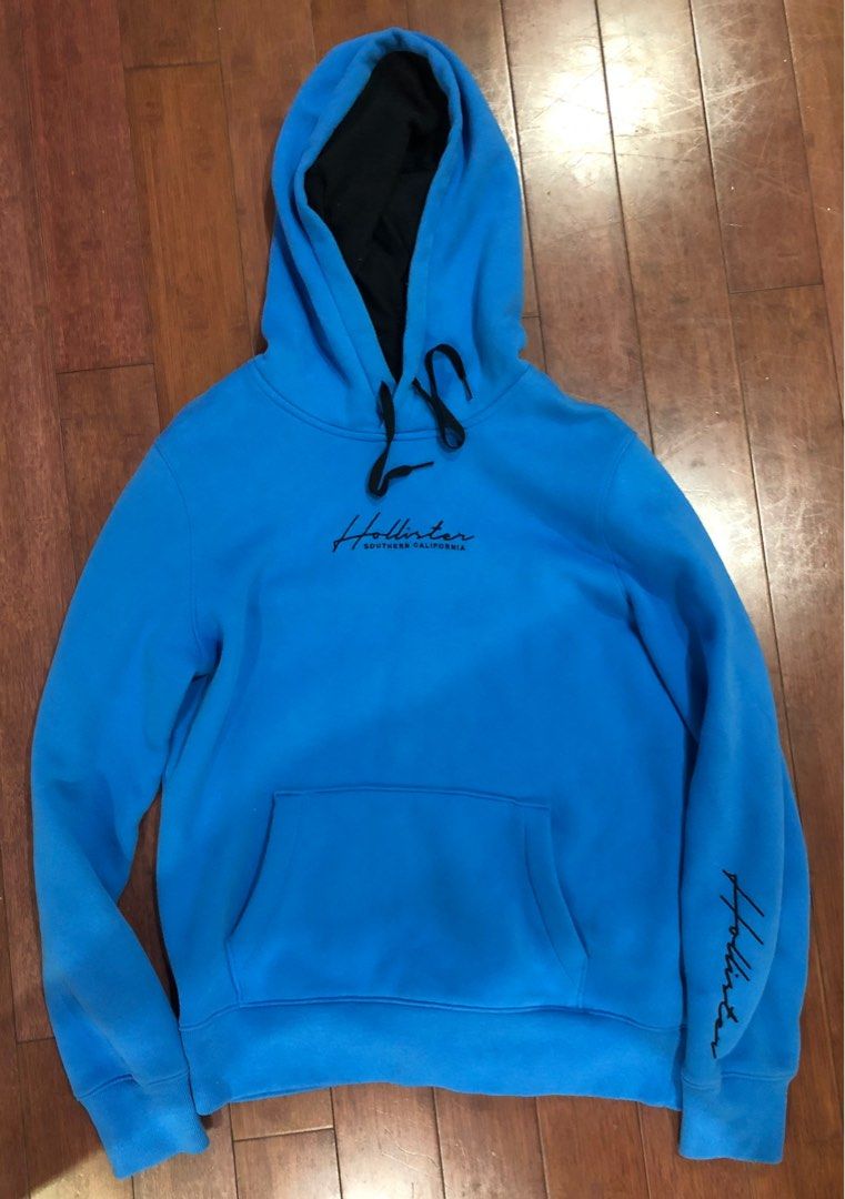 Brand New Blue Hoodie Men s Fashion Clothes on Carousell