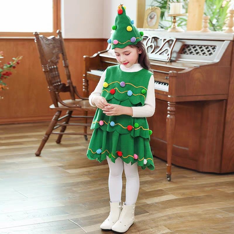 Brand new Children Kids Christmas Tree Outfit Costume