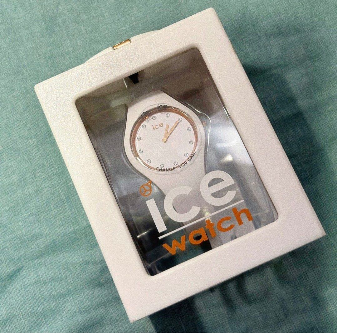 Brand New Ice Watch Ice Cosmos White Rose Gold With Swarovski Crystal Women s Fashion Watches Accessories Watches on Carousell