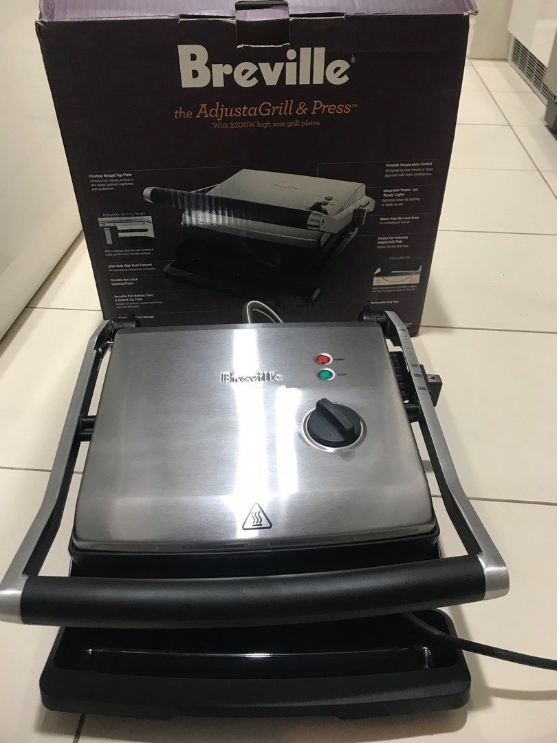 Breville the Adjusta Grill & Press, TV & Home Appliances, Kitchen
