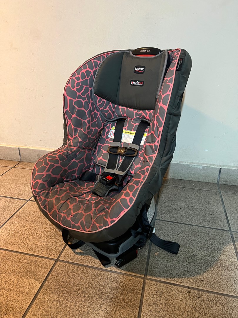 Britax marathon new arrivals pink giraffe