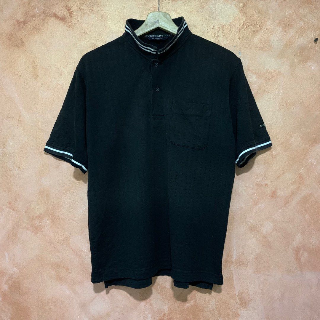 Burberry black golf online shirt