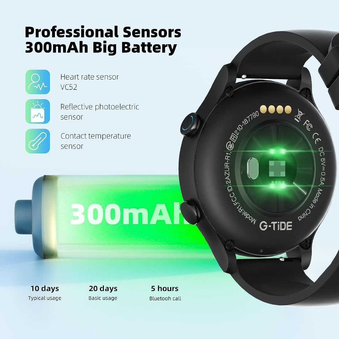 BUY NOW G TiDE Smart Watch Answer Make Call 300mAh Big Battery