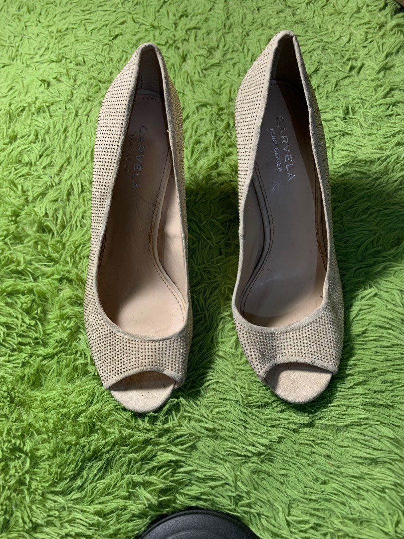 carvela peep toe heels