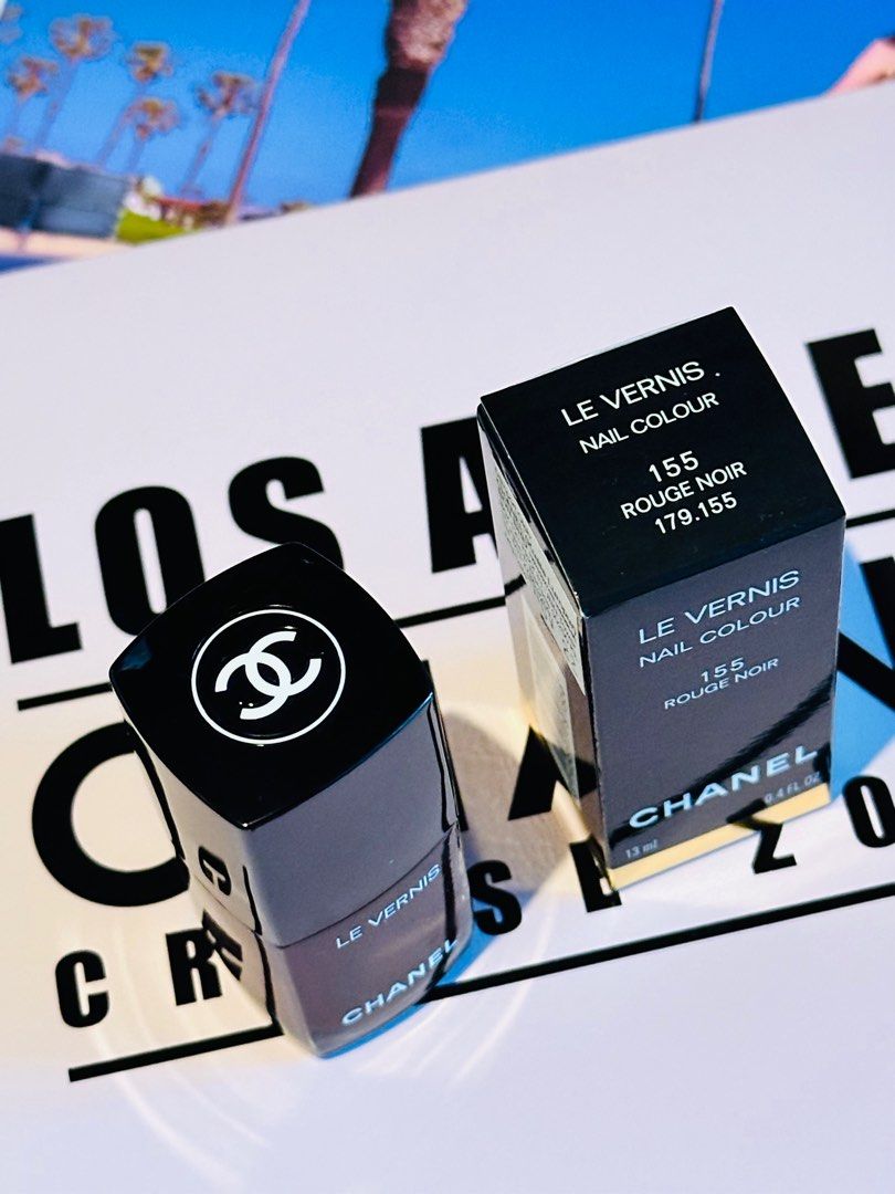 Chanel Le Vernis Nail Colour 155 Rouge Noir NEW, Beauty & Personal Care,  Hands & Nails on Carousell