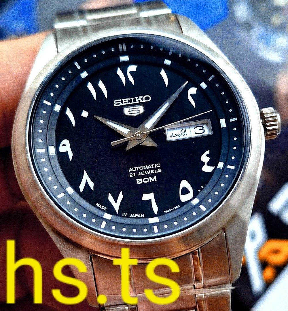 CHEAPEST Seiko 5 Arabic Dial 42mm Black Automatic Sports Watch