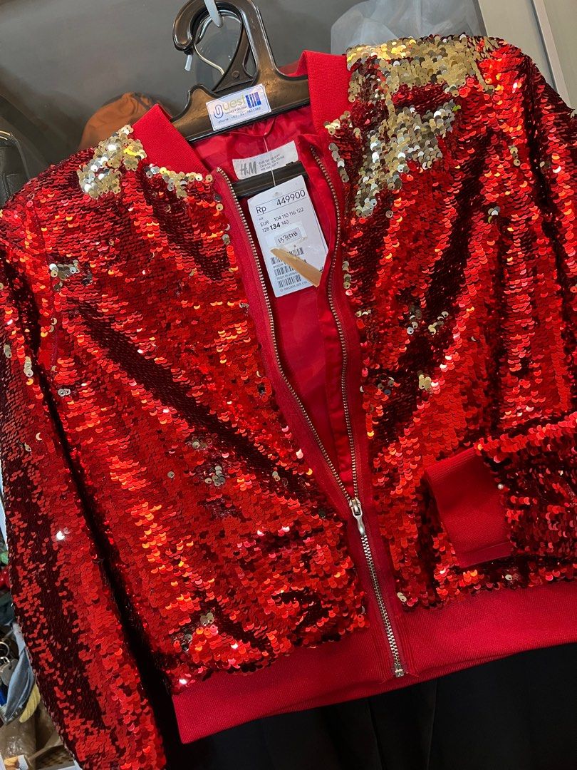 CHRISTMAS SALE H M red jacket full payet Bayi Anak Baju
