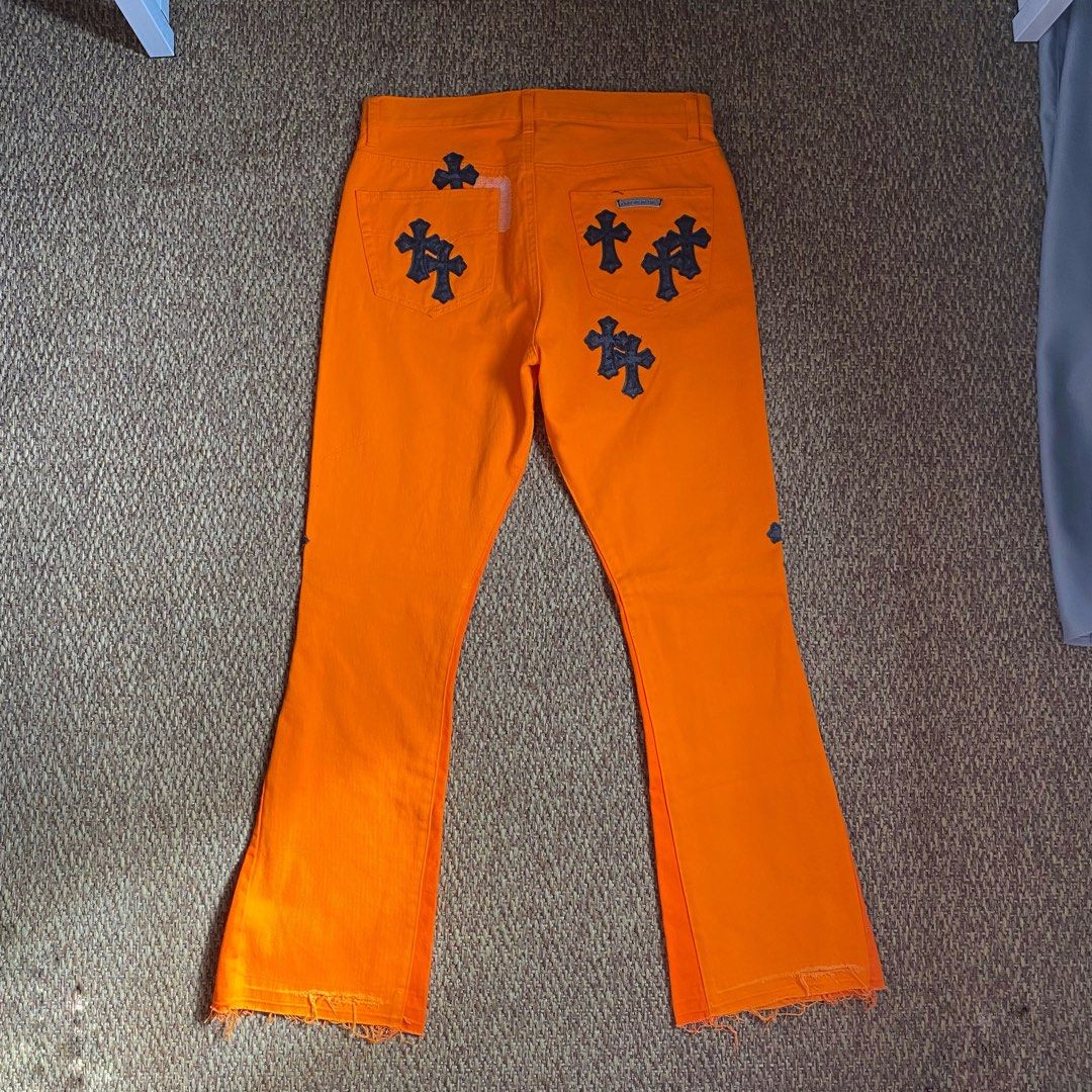 Off white hotsell chrome hearts jeans