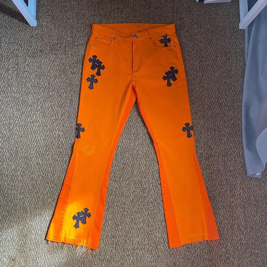 Chrome hearts x sales off white jeans