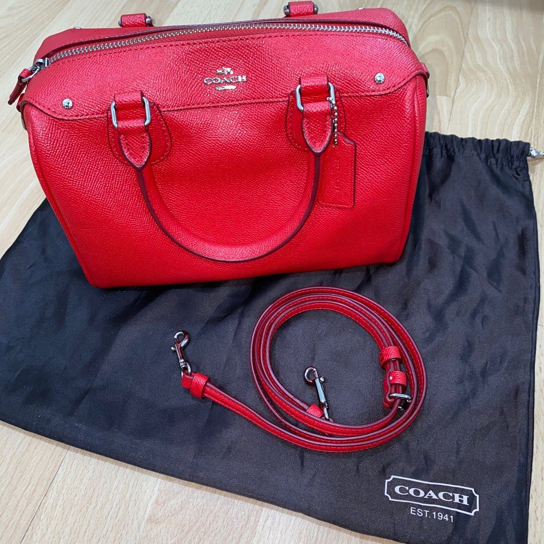 Coach mini shop bennett red