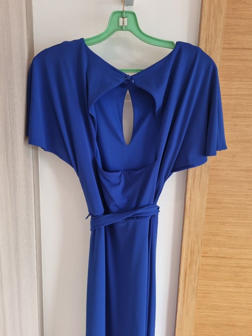 COAST Electric Blue Gown with Keyhole Size 6 Women s Fashion
