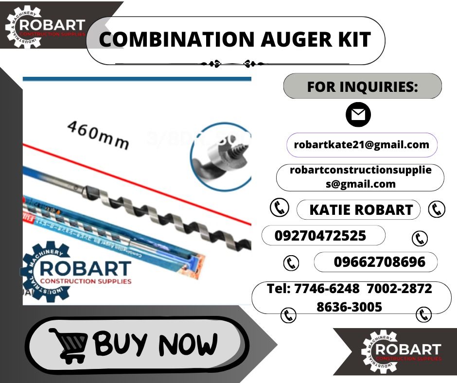 COMBINATION AUGER SET, Commercial & Industrial, Construction Tools ...