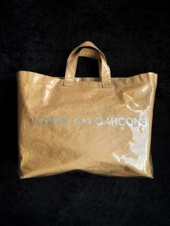 COMME DES GARCONS CDG - Authentic Felt Paper PCV Big Hand Bag / Tote Bag