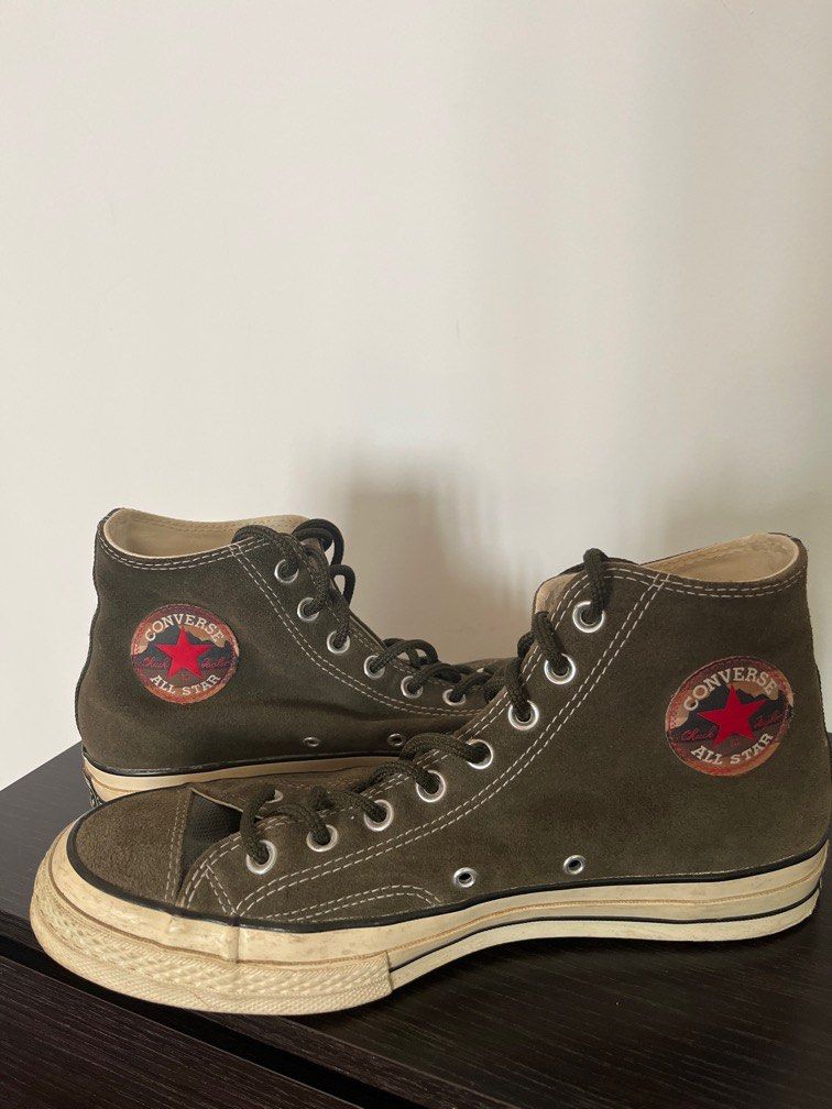 Checkered converse high tops top