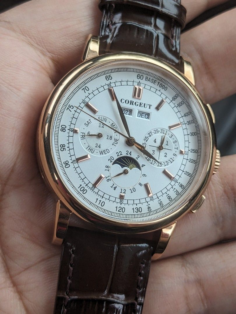 Corgeut Moonphase automatic Men s Fashion Watches Accessories