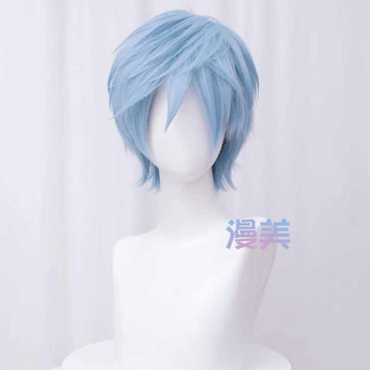 Blue anime on sale wig male