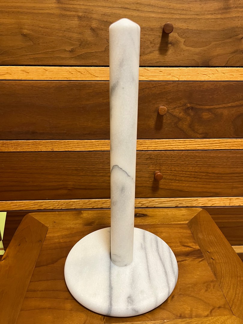 Crate & Barrel Marble Paper Towel Holder, Furniture & Home Living