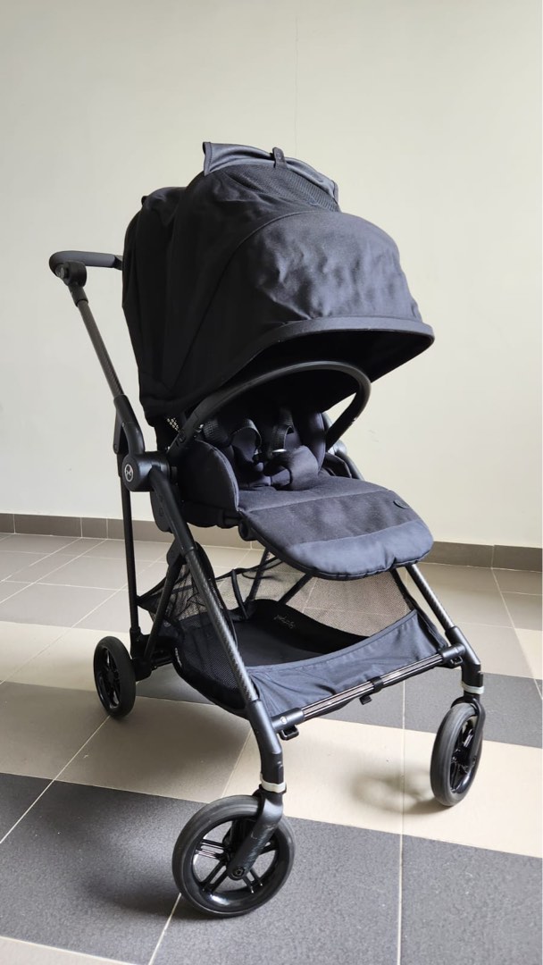 Cyber Melio Stroller Deep Black, Babies & Kids, Going Out, Strollers on