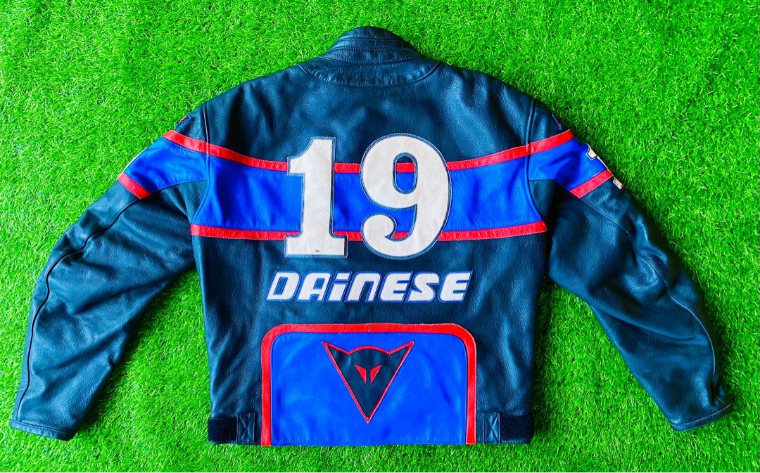 Dainese retro leather jacket new arrivals