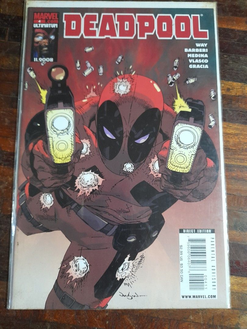 Deadpool comics issue#6 (Category: Comics & Manga) located in Makati City. Submitted by flash2000 (Listing ID 1268902202, Image 1). Description: deadpool comics issue#6 ultimatum vf/f condition pick up thru grab/lalamove.