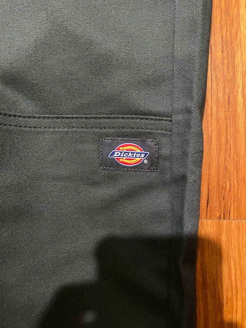 Dickies Men's Skinny-Straight Double Knee Work Pant Olive Green