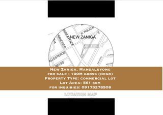 **direct listing**  Brgy. New Zaniga, Mandaluyong 561sqm commercial lot