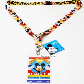 Disney Mickey Mouse Lanyard ID Holder Keychain Pin Holder Collectible Gift