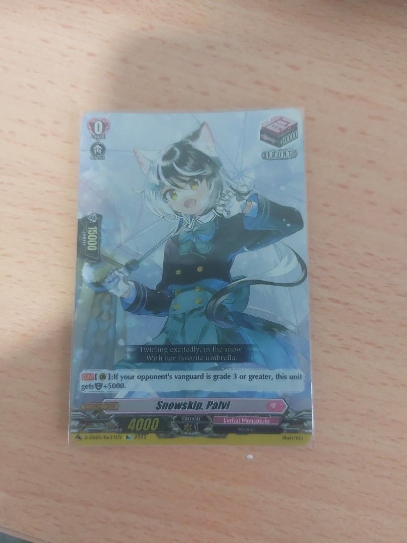 English Cardfight!! Vanguard Effect Front Trigger Snowskip, Palvi