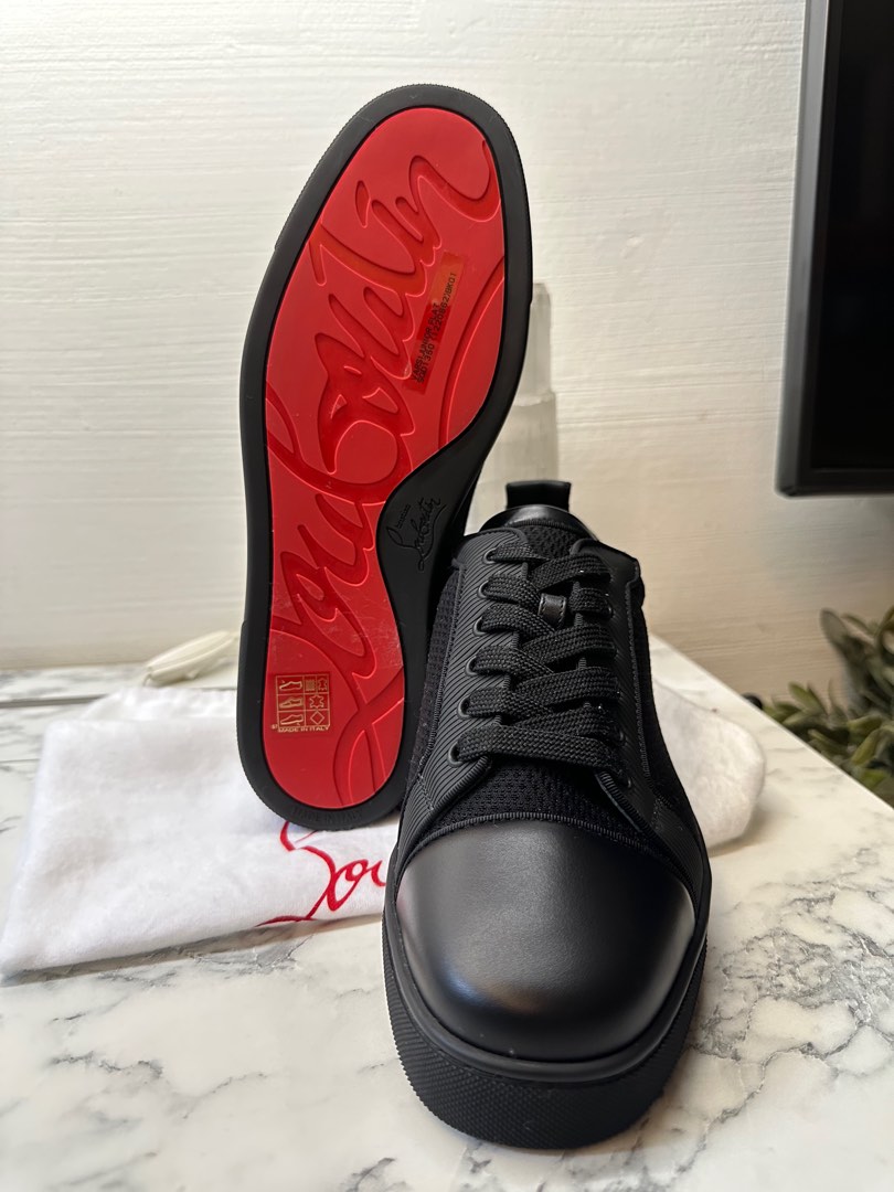 Christian louboutin clearance mens red sneakers