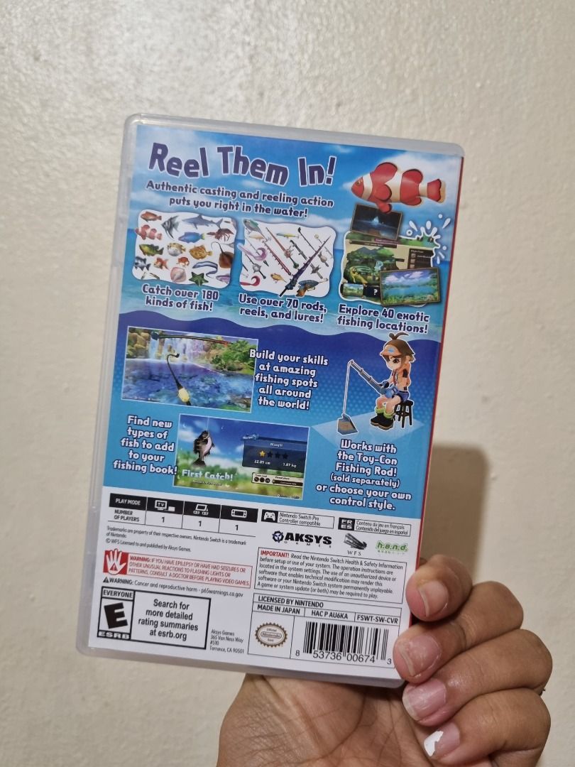 Fishing Star Worldtour Switch Game (Category: Nintendo) located in Quezon City. Submitted by jamcreates (Listing ID 1269016885, Image 3). Description: RFS: Not my kind of game, not also used masyado.. GOOD AS NEW ~ price is slightly negotiable Loc: Proj. 7, QC | South Triangle Can do meet up in Hi-Top Quezon Ave.