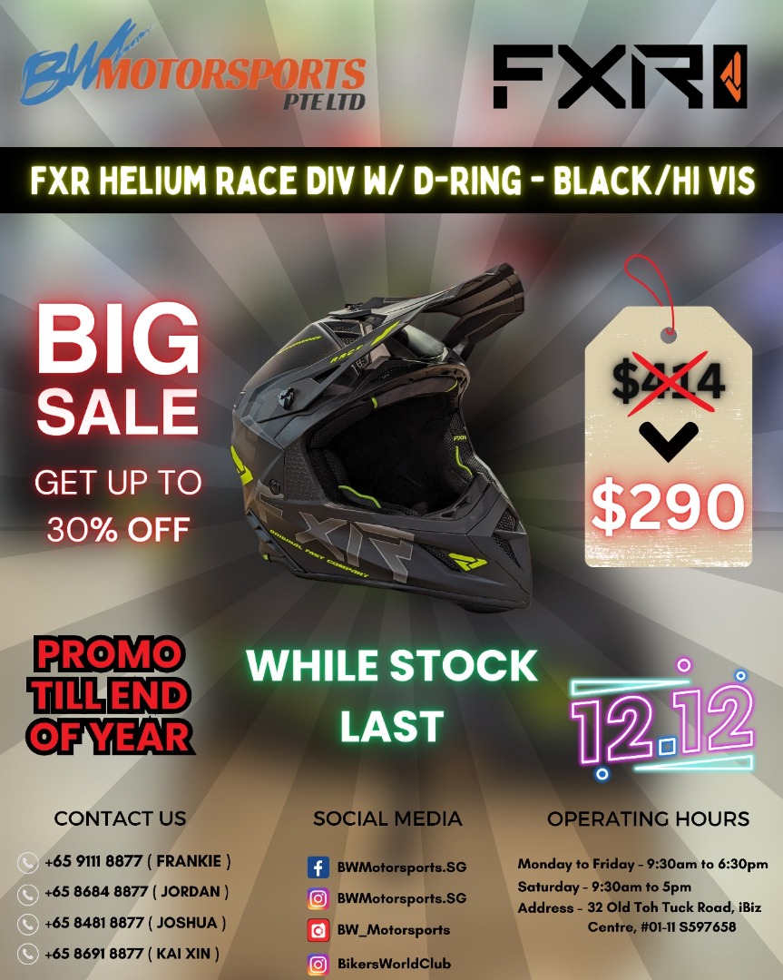 Fxr helium race div helmet discount