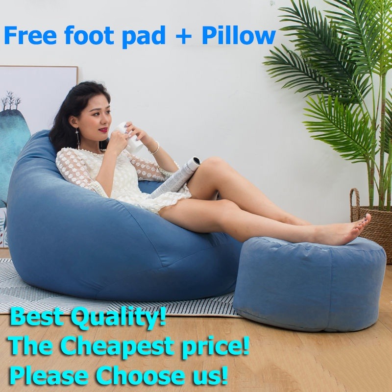 High back bean top bag with free footstool