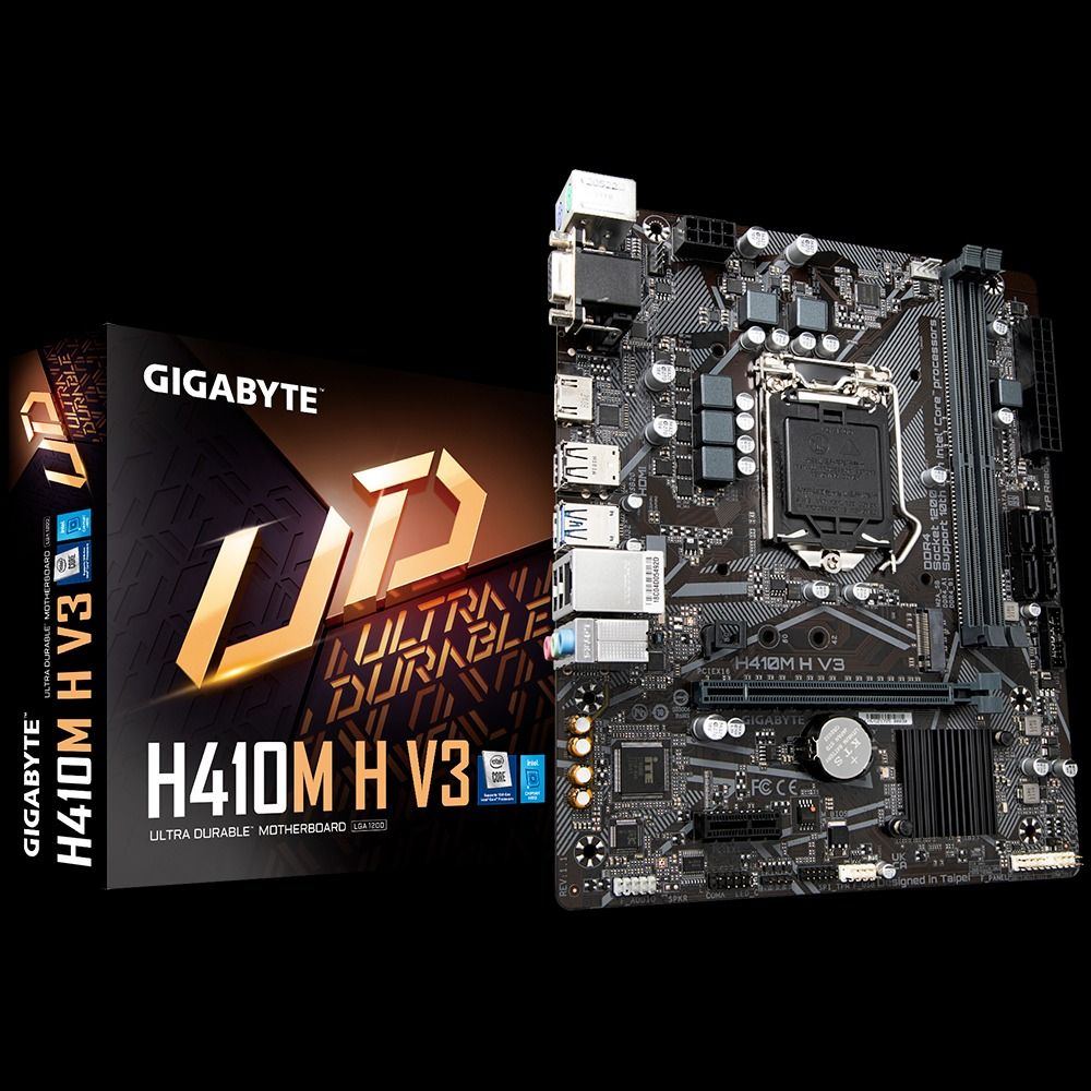 Gigabyte H410M and Intel Core i3 10100