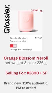 Glossier Orange Blossom Neroli Candle