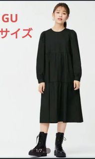 Gu uniqlo japan tiered dress