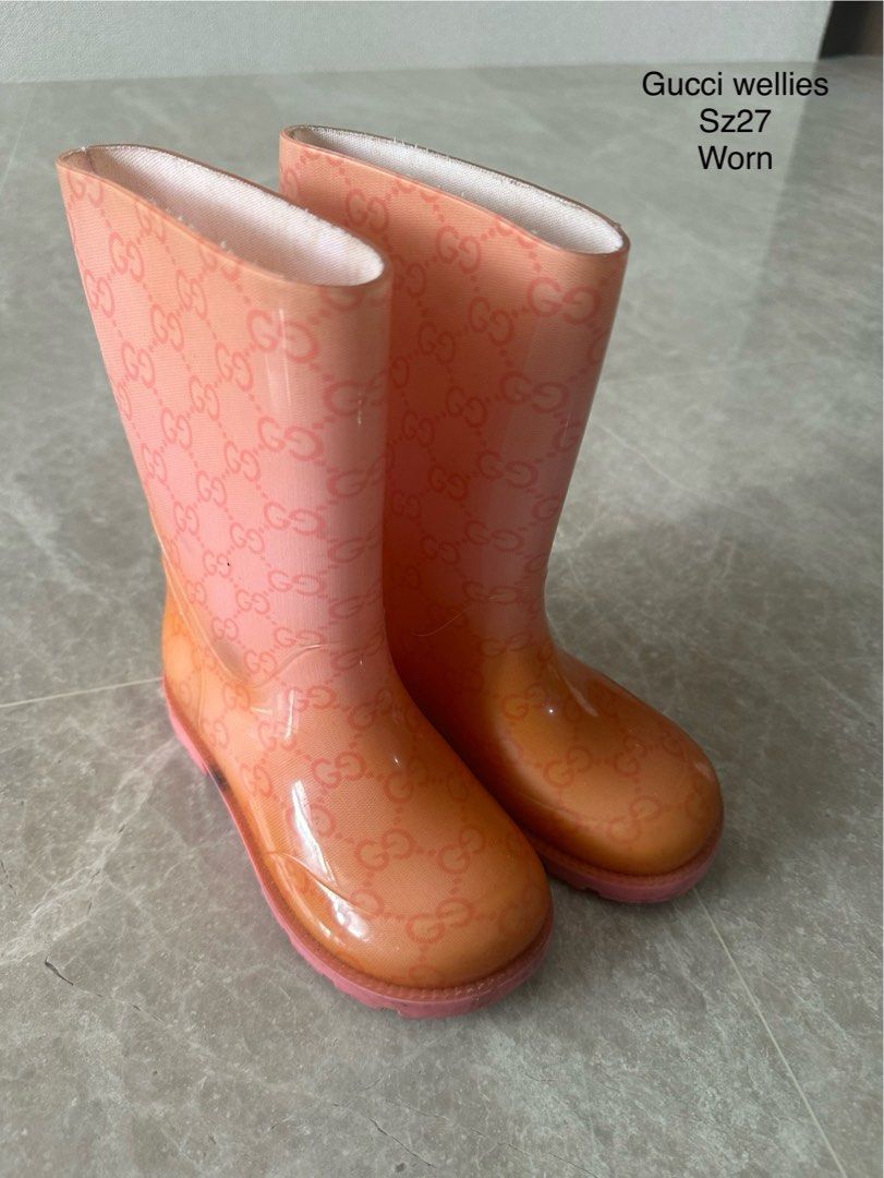 Kids gucci rain boots on sale
