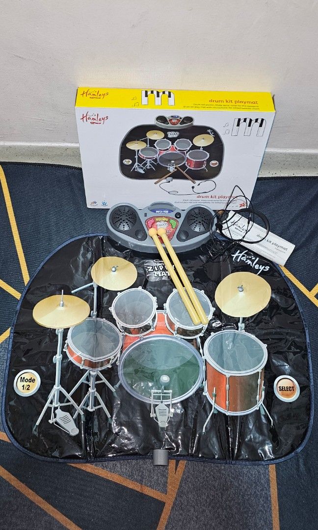 Hamleys drum cheap kit playmat