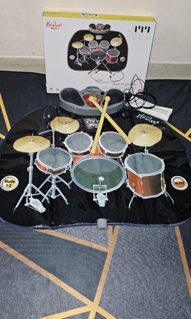 Hamleys drum kit sales playmat