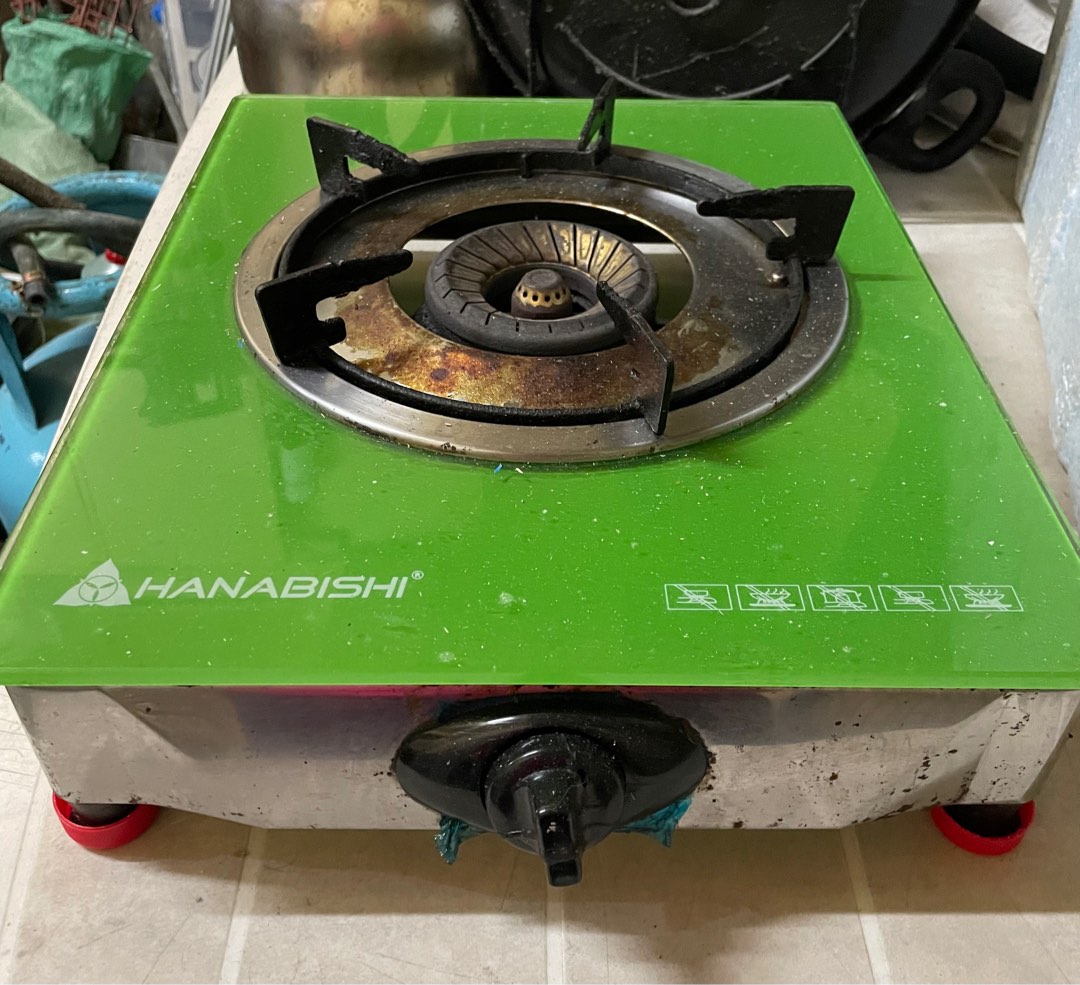 Hanabishi Single Stove Glass Top, Furniture & Home Living, Kitchenware