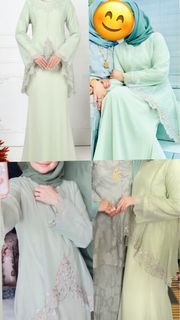 Hijabistahub Fahara Green Kurung Dress