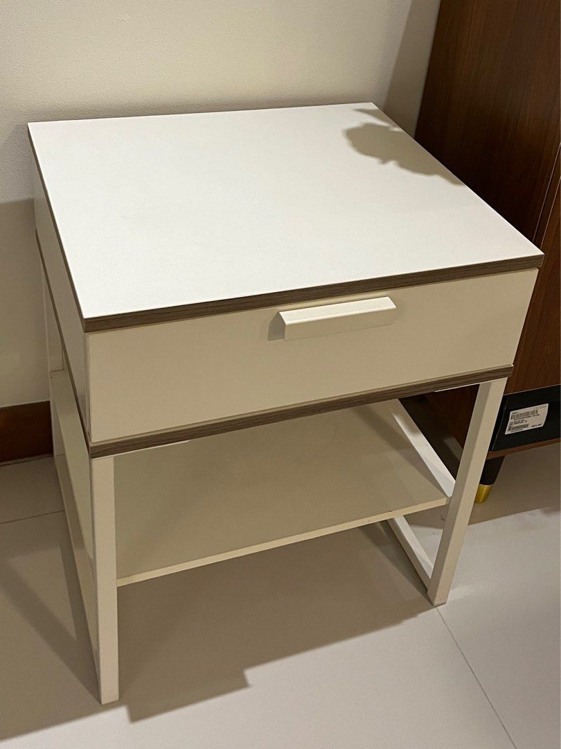 IKEA Bedside Table (TRYSIL) White, Furniture & Home Living, Furniture