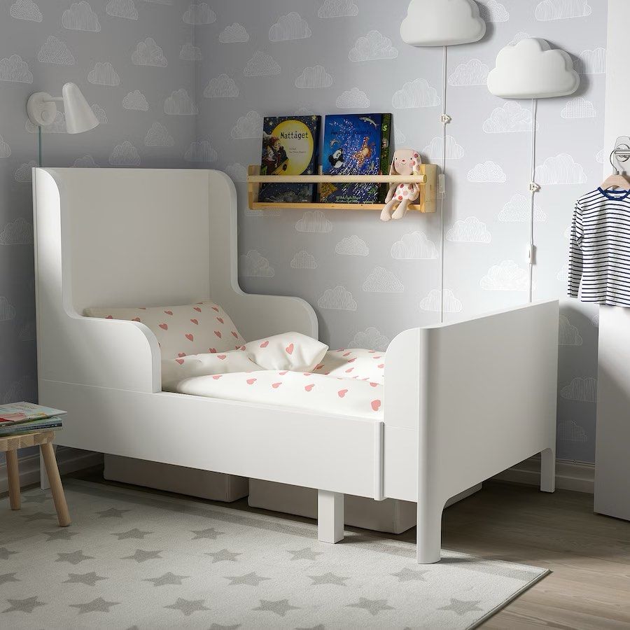Ikea childrens extendable hot sale bed