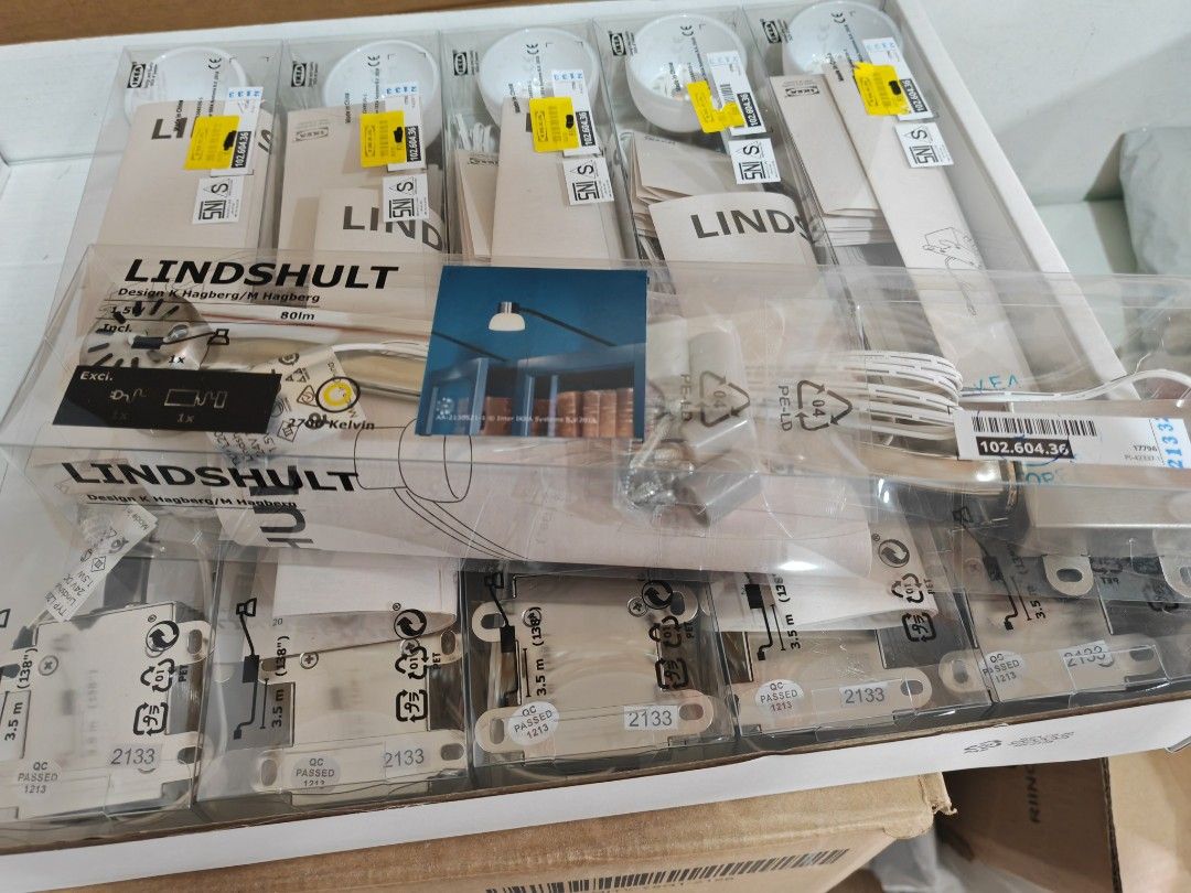 IKEA LINDSHULT LED cabinet lighting nickel plated