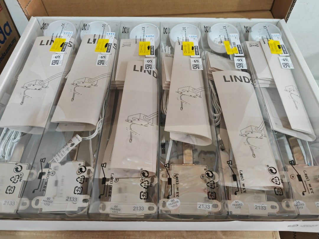 IKEA LINDSHULT LED cabinet lighting nickel plated
