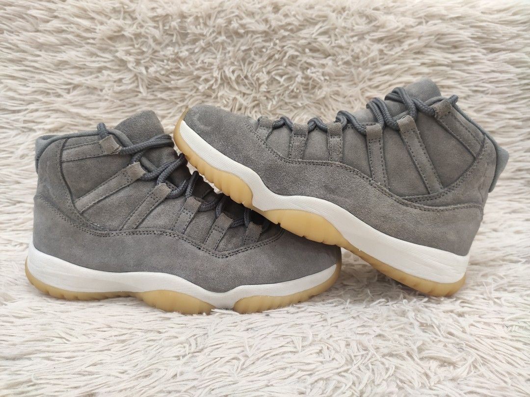 Grey suede outlet jordan 11