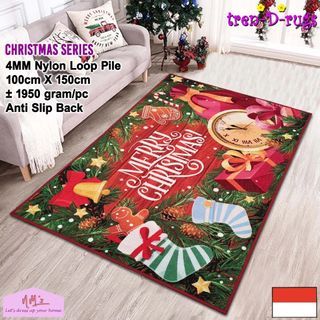 Karpet Lantai Motif Christmas Anti Slip